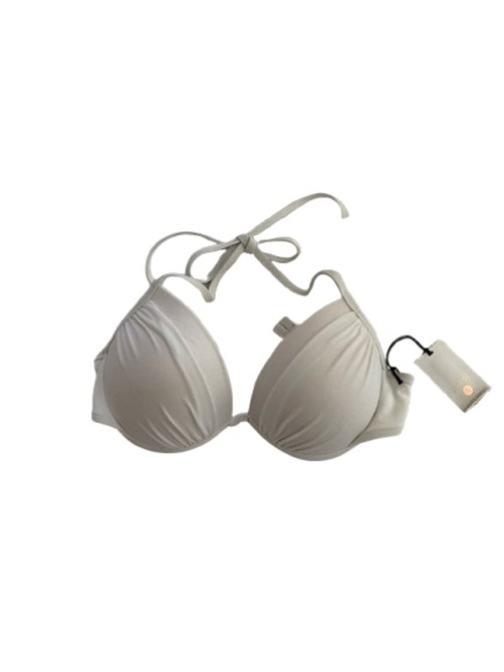Shade & Shore White Halter Push-Up Bikini Top